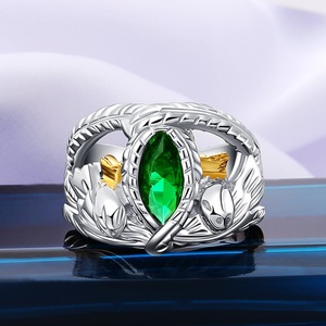 Echt 925 Sterling Zilveren Aragorn Ringen Van Barahir Lotr Wedding <span class=keywords><strong>Ring</strong></span> Voor Mannen Film Fan Sieraden - Product Image 3