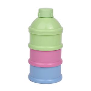 Boîte de rangement portable pour aliments pour bébés à <span class=keywords><strong>3</strong></span> couches, boîte essentielle pour céréales, <span class=keywords><strong>lait</strong></span> en poudre pour nourrissons, boîte à collations pour tout-petits - Product Image 1