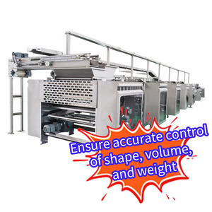 Bánh quy sô cô la phổ biến thiết bị làm kem Cracker hình thành molder quay với Lò nướng điện - Product Image 6