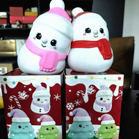 Squishies de Noël à remontée lente, jouets sensoriels anti-stress doux en forme de bonhomme de neige et d'arbre de Noël, fournitures en vrac pour cadeaux de fête de Noël