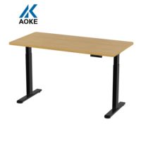 Bureau debout électrique à double moteur Timotion, réglable en hauteur, moderne, en fer blanc, pour le bureau et l'étude à domicile