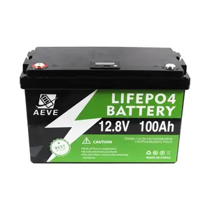 Batería recargable de iones de litio de ciclo profundo Lifepo4 12V 100Ah