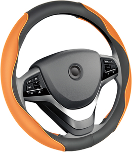 Housse de <span class=keywords><strong>volant</strong></span> en cuir PU, couverture de haute qualité, universel, <span class=keywords><strong>volant</strong></span> de voiture, à la mode, livraison directe depuis l'usine - Product Image 1