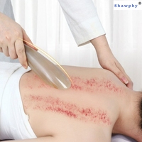Corne de boeuf naturelle Gua Sha outil grattage corps Acupuncture Massage soulagement de la douleur musculaire conseil masseur pour les yeux outil