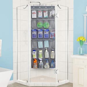 Porte-chaussures suspendu gris plus frais avec 24 poches en tissu <span class=keywords><strong>extra</strong></span> larges pour le stockage hommes baskets femmes chaussures à talons hauts pantoufles - Product Image 6