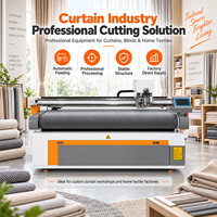 Cutter à lame oscillante pour tissus de rideaux d'extérieur enduits de PVC, imperméables, pour stores de terrasse et production textile résistante aux intempéries