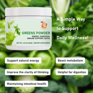 Poudre de légumes verts avec complexe de fruits, légumes, champignons et probiotiques disponible en OEM/ODM – Favorise l'énergie naturelle et stimule le métabolisme - Product Image 2
