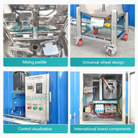 Machine d'émulsification et d'homogénéisation haute performance en acier inoxydable 2000L, contrôle PLC, chauffage électrique à vapeur pour le mélange de savon liquide