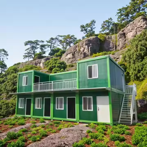 Piso de Lujo 5 1 Prefab Container House 4 habitaciones individuales Flat Pack Container House Prefabricado Hotel Design for Mall - Product Image 1