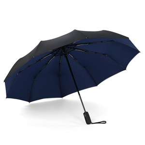 Parapluie automatique à double couche à 10 baleines, logo personnalisable, pluie et soleil, unisexe, parapluie pliable extra large, résistant au vent, solide - Product Image 6