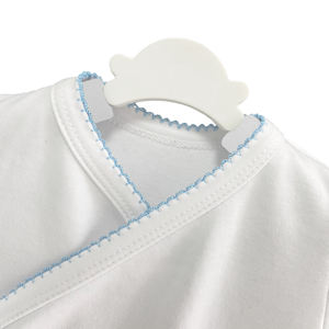 Custom Baby 100% Combed Cotton Short-sleeved Triangle Side-opening Onesie for Boys and <strong>Girls</strong> Baby <strong>Onsies</strong> - Product Image 4