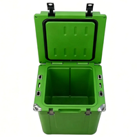 Glacière portable moderne rotomoulée, isotherme, étanche, réutilisable, 33QT, pour camping et pique-nique en extérieur, avec trou de drainage pour boîtes alimentaires
