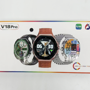 Reloj Inteligente V18 Pro, Resistente al Agua, Pantalla Táctil Completa, Control por Aplicación, Pulsera V18pro, Reloj Inteligente Redondo - Product Image 2