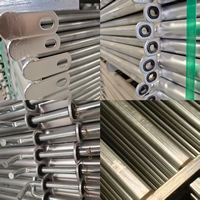 7 Barres de clôture pour animaux en acier galvanisé durable, panneaux de corral pour bétail de 1,4 m - Panneaux de enclos pour chèvres, moutons, alpaga