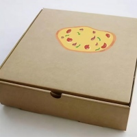 Boîte à pizza en carton ondulé, résistante à la graisse, recyclable, adaptée aux aliments, avec un prix raisonnable et un service de conception personnalisée gratuit
