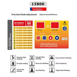 Machine de réparation de carrosserie automobile sans mastic, outil de débosselage et de redressage de carrosserie, modèle électrique sans trace Meson 15000 AC 110/240V - Product Image 2