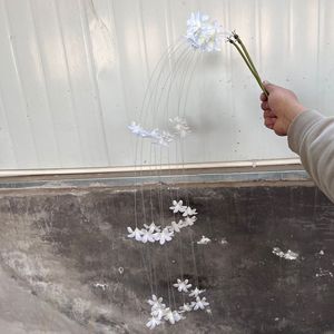 Artificial Hanging <b>Silk</b> <b>Flowers</b> Single Branch High Simulation Wedding Decor Home Furnishing Props - Product Image 2