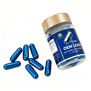 อาหารเสริมสมุนไพรรากมาคาแบบเม็ดสีน้ำเงินสำหรับผู้ชาย รับผลิตแบบ OEM พร้อมออกแบบโลโก้และขวดตามสั่ง - Product Image 2
