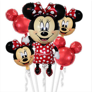 Globo inflable de <span class=keywords><strong>minnie</strong></span> Mouse para niños, globos de aluminio de helio para fiesta de cumpleaños, globo personalizado para boda, gran oferta - Product Image 1