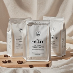 ถุงซิปใส่เมล็ดกาแฟพลาสติกพร้อมวาล์วและซิปโลโก้ตามสั่ง - Product Image 2