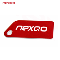 Porte-clés Personnalisable Réinscriptible RFID 125KHz BF EM4305 T5577 / 13.56MHz HF F08, Multiple, Étanche en PVC Époxy, Matériau NFC Vierge