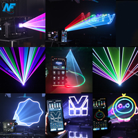10W RGB Vollfarbige 3D-Animations-Laserbeleuchtung - DMX512/APP/Bluetooth-Steuerung für Bühne, Hochzeit, Club