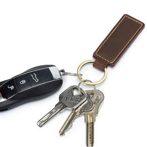 Pendentif rétro en cuir <span class=keywords><strong>de</strong></span> vachette Mad Horse, étui à clés <span class=keywords><strong>de</strong></span> voiture en cuir pleine fleur véritable, porte-clés cadeau en cuir - Product Image 5