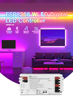Controlador LED Gledopto WLED 2026 ESP8266 WiFi Inteligente con Atenuador SPI, Control por Botón, Compatible con MQTT, Controlador de Tiras LED Digitales de Píxeles