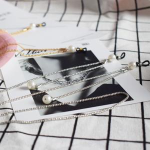 Pearl Ball <span class=keywords><strong>Gafas</strong></span> de sol con <span class=keywords><strong>cadena</strong></span> colgante Enlaces con detalles delicados para exhibición y comodidad - Product Image 5