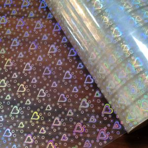 सिल्वर ए 4 लेजर होलोग्राफिक फिल्म स्पष्ट और पारदर्शी pvc कोल्ड लैमिनेटिंग लैमिनेशन कस्टम लोगो मुद्रित पालतू खिंचाव फिल्म - Product Image 3