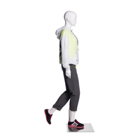 Maniquí de Cuerpo Completo Femenino M070-FT-1 en Pose de Caminata para Exhibición de Ropa Deportiva y Cortavientos en Escaparates