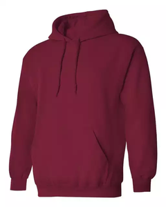 เสื้อมีฮู้ดแบบสวมหัวผ้าฟลีซผ้าฝ้าย100% สีขาวแนวสตรีทเสื้อผ้าสำหรับผู้ชาย - Product Image 5