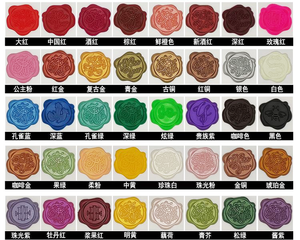Muestra gratis personalizado Pantone Color Relieve Gold Foil Logo Sello de cera Pegatina para sobres - Product Image 6