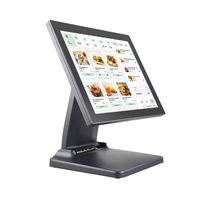 Terminal Punto de Venta Canteen S600 de 15 Pulgadas, Caja Registradora con Logotipo Personalizado, Marco en Ángulo Recto, Pantalla Táctil, Sistema POS Todo en Uno