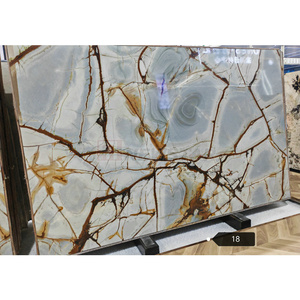 Dalle de granit quartzite <span class=keywords><strong>bleu</strong></span> naturel de luxe, <span class=keywords><strong>Louise</strong></span> Fusion Moon Blue, Brazil Blue Roma Marble - Product Image 3