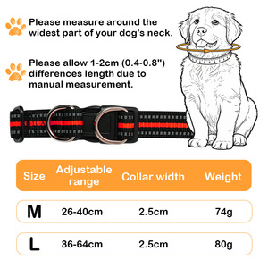 <span class=keywords><strong>Collar</strong></span> Reflectante Ajustable para Mascotas, Collares de Nailon para Perros, Accesorios para Perros Pequeños, Medianos y Grandes - Product Image 6