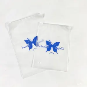 Wholesale Custom Logo Frosted Plastic Bag Clothes Zip Lock Self Sealing Bag Clothing Packaging Frosted Zipper Bags Printed Logo