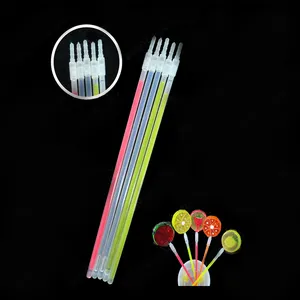 factory sale party holiday supplies colorful glow sticks for lollipops cotton candy