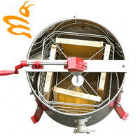 Extracteur de miel manuel à 4 cadres en acier inoxydable 304, séparateur de miel portable à manivelle, équipement de récolte apicole