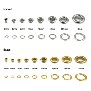 Accessoires de chaussures en gros : Rivets ronds en laiton massif de 5 mm à 21 mm, œillets métalliques noirs pour cuir - Product Image 3