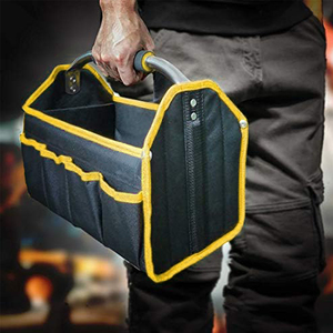Heavy-Duty Waterproof <b>Tool</b> <b>Tote</b> Padded Handle Foldable Open Top <b>Tool</b> <b>Bag</b> Stiff Frame High-Capacity Portable <b>Tool</b> Organizer for - Product Image 5