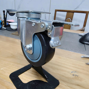 Roues pivotantes en acier inoxydable de qualité supérieure, robustes, avec support en acier zingué, capacité de charge de 80 à 120 kg, pour usage industriel, roulement fluide - Product Image 1