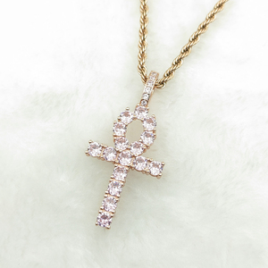 <span class=keywords><strong>Collana</strong></span> con Ciondolo a Croce Anha Placcato Oro CN019 Stile Hip Hop con Catena a Corda e Micro Pavé di <span class=keywords><strong>Pietre</strong></span> CZ per <span class=keywords><strong>Uomo</strong></span> e Donna - Product Image 6