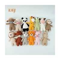 Peluche renard amigurumi au crochet, style vintage fait main, articles faits main déjà tricotés, mini jouet animal amigurumi