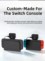 Ventilateur de refroidissement à affichage numérique pour Nintendo Switch, ventilateur de refroidissement réglable à 3 vitesses pour console NS1/NS2