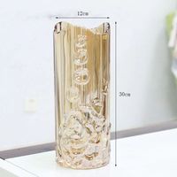 Nordische Luxus Moderne Pfingstrosen Transparente Glasvase Umweltfreundlich Handgefertigt für Wohnzimmer Esstisch Hochzeit Kreativ