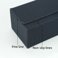 Boîte de rangement pour cartes en cuir PU, organisateur de cartes multifonction, boîte de rangement pour cartes magnétique
