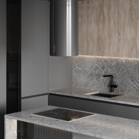 Laque pour rangement multiple ou finition coin magique déroulant pour armoire de cuisine style mobilier design moderne