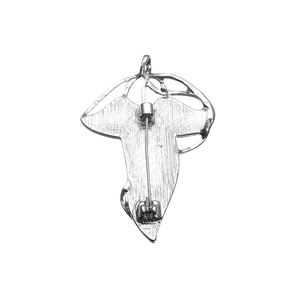 Фэнтезийная брошь с эмалью в виде зеленых листьев - Product Image 5