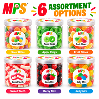 Bonbons Gélifiés aux Fruits Assortis de 6 Oz sous Marque Blanche Personnalisée en Pot/Sachet/Flacon à Pilules, Fournisseur Chinois de Bonbons en Gros
